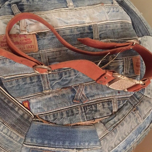 Replay Italian Brown Leather Belt Vintage Hippie S